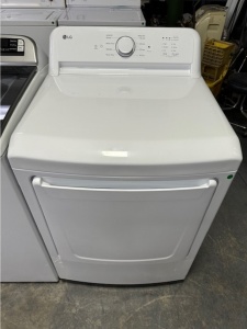 New LG 7.3-cu ft Reversible Side Swing Door Gas Dryer (White) ENERGY STAR 