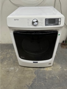 PRE OWNED MAYTAG FRONT LOAD STACKABLE GAS DRYER (WHITE)