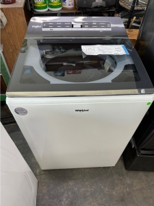 NEW-Whirlpool Smart Capable w/Load and Go 5.3-cu ft High Efficiency Impeller and Agitator Washer 